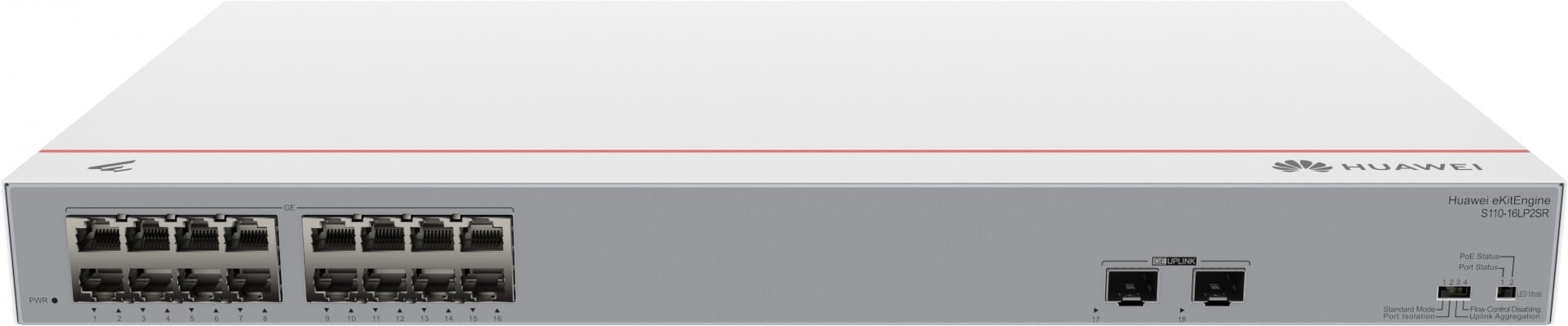 HUAWEI eKit Engine S110-16LP2SR Switch 16 ports Gigabit PoE+ & 2 SFP