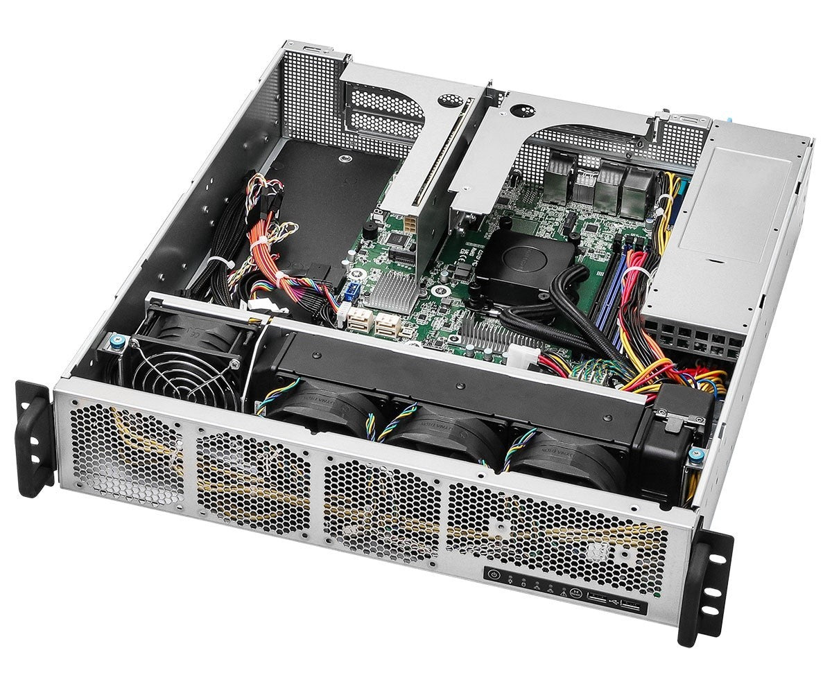 ASRock 2U1G-B650/AQUA, UP, Rack 2U, AMD Ryzen 9000, 2xSFF, 1xGPU, 2xGbE, Red. PSU, IPMI