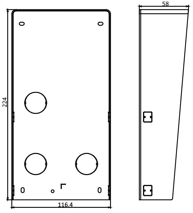 Hikvision DS-KABD8003-RS2 Protection contre la pluie pour station de porte modulaire