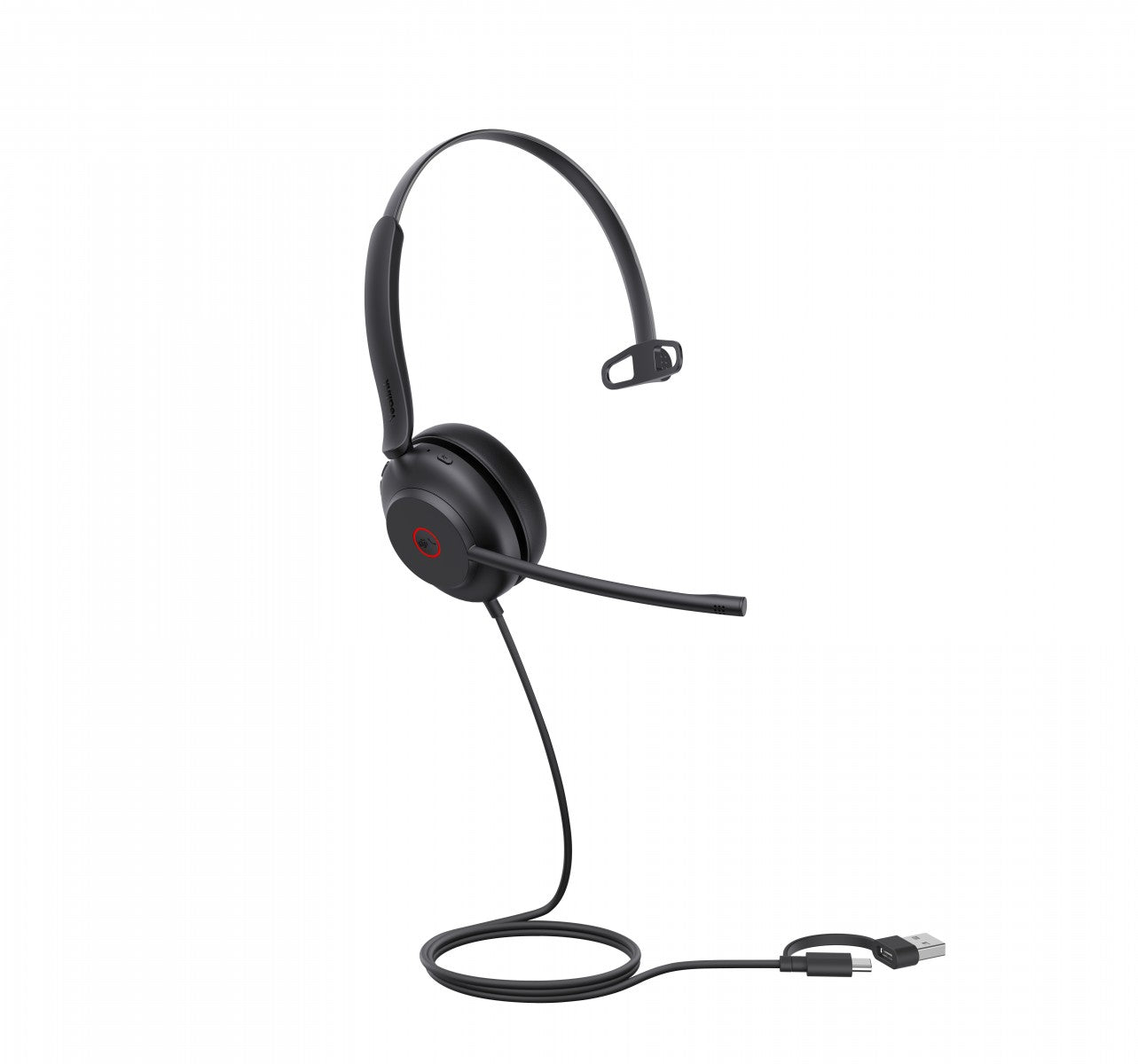 Yealink UH35 Mono Teams USB-C/A Avec fil Arceau Appels/Musique USB Type-C / USB Type-A Noir