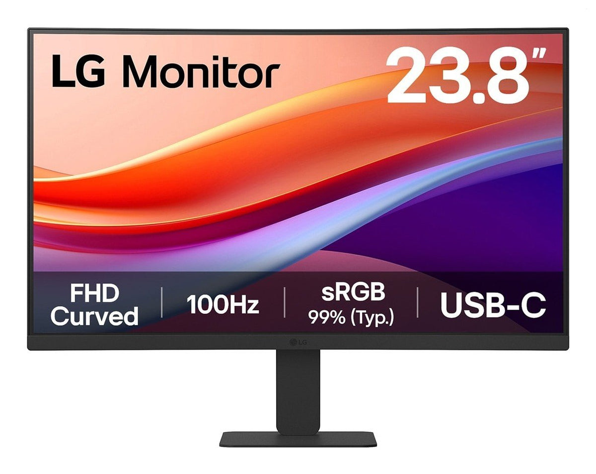 LG - Ecran LCD incurve - 24p 1920x1080 FHD 100 Hz - VA - 5 ms - Inclinable - Garantie 3 ans