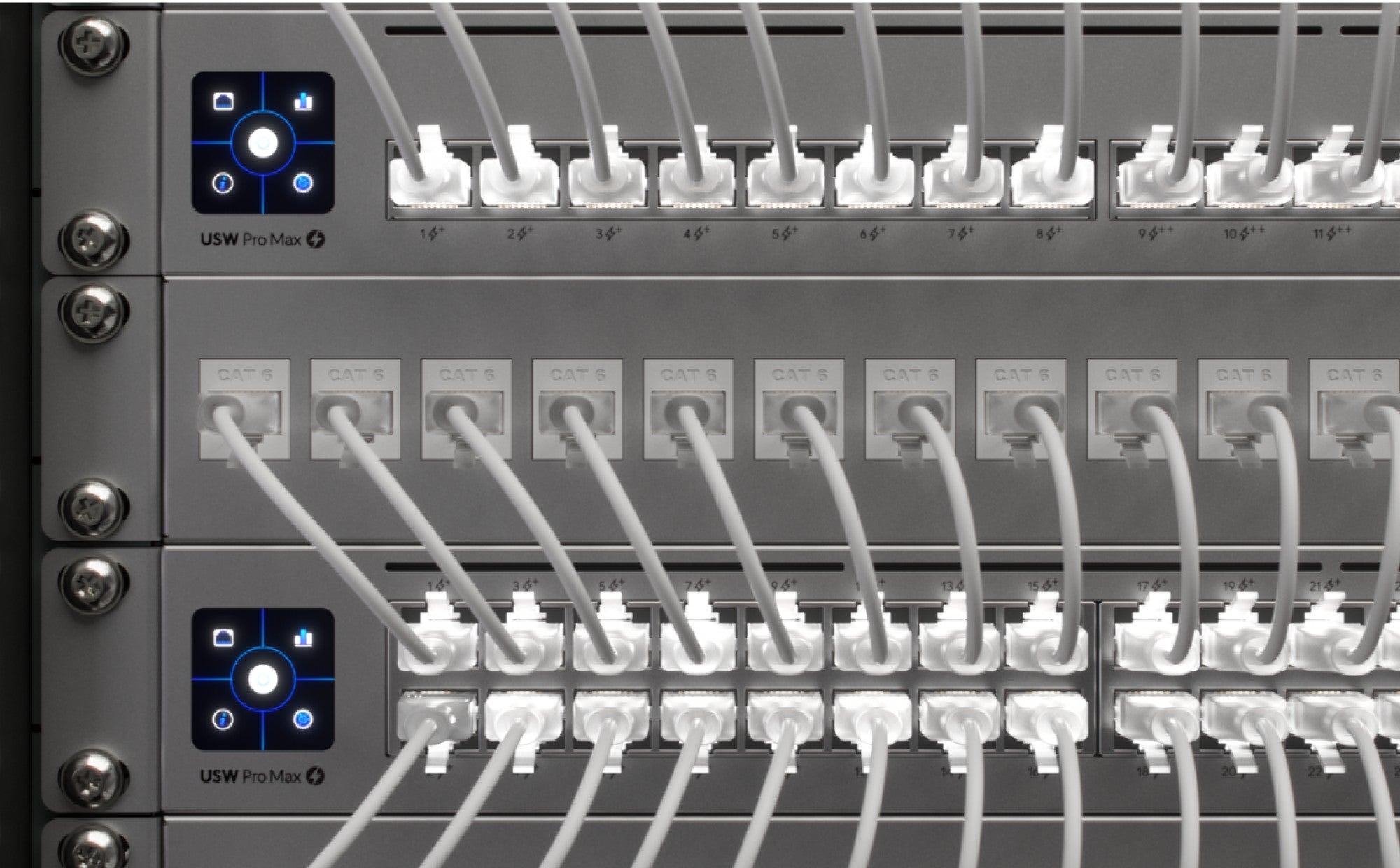 UniFi patch cable with translucent boote