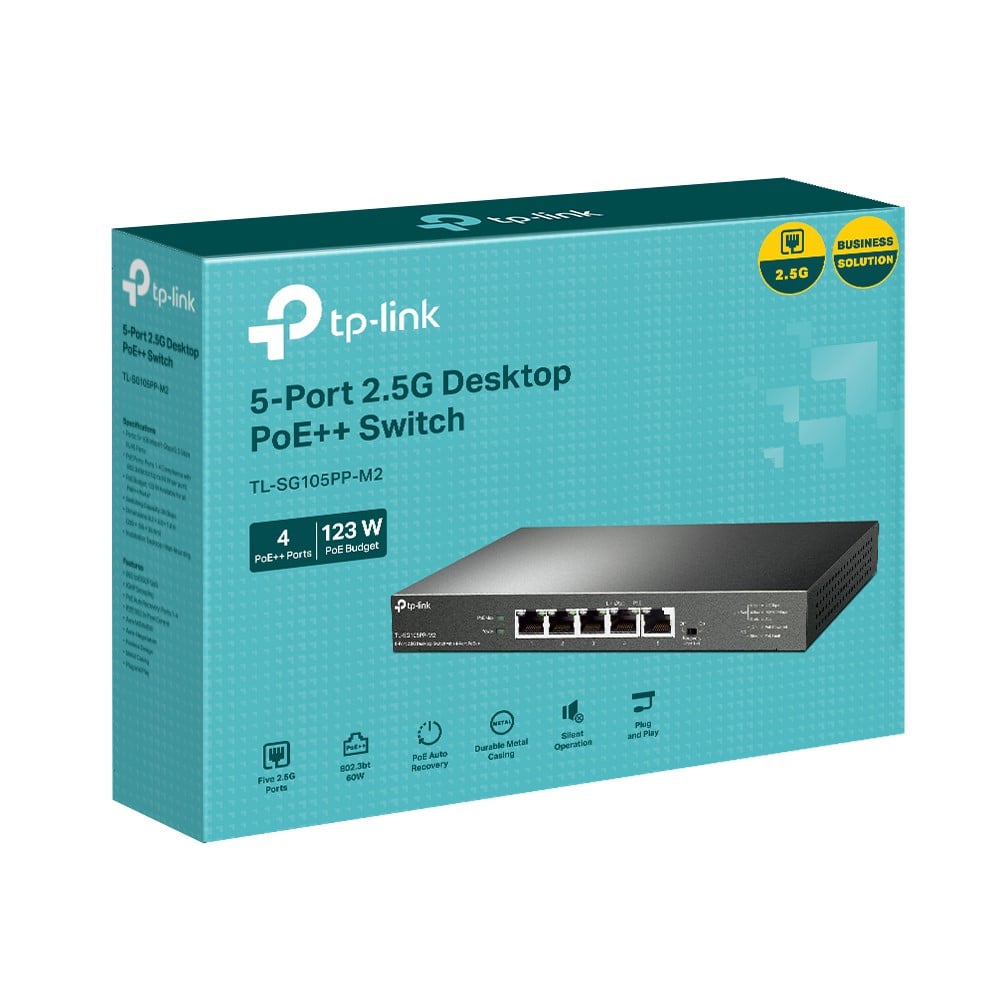 5-Port 2.5G Desktop Switch with 4-Port