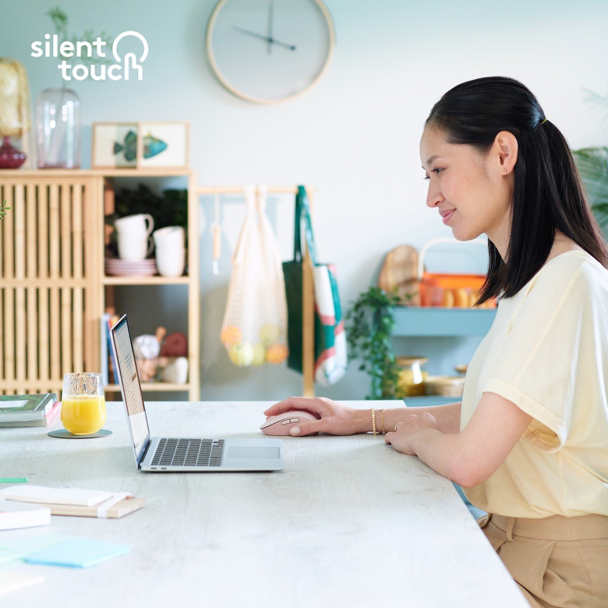 LOGITECH Signature M650 L Mouse large size optical 5 buttons wireless Bluetooth 2.4 GHz Bolt USB receiver rose