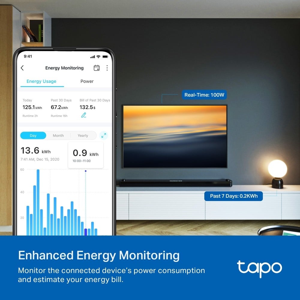TP-LINK Mini Smart Wi-Fi Socket Energy Monitoring