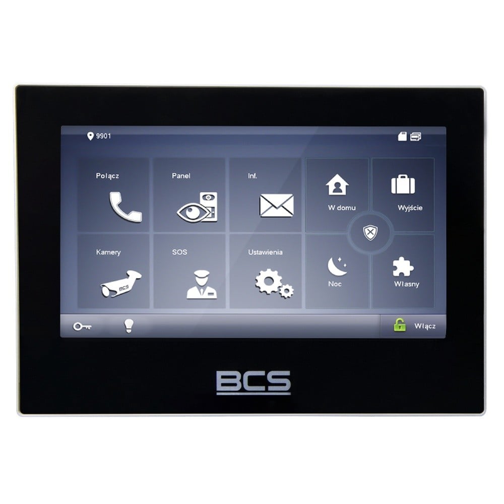 BCS BCS-MON7700B-S Moniteur Vidéo IP avec Fonction de Visionnage a Distance