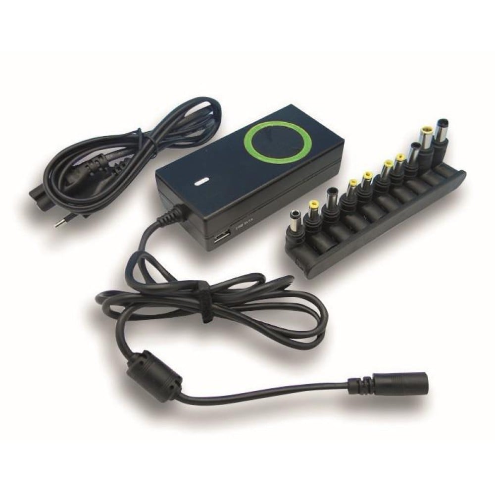 Techly IPW-NTS70WTY Alimentation pour ordinateur portable 70W/4.7A 15-19.5V 12 connecteurs DC