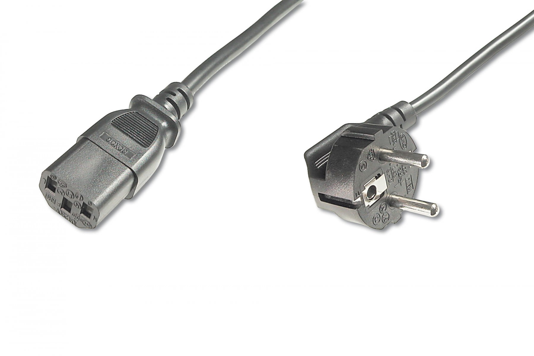 Digitus AK-440100-050-S câble électrique Noir 5 m CEE7/7 IEC C13