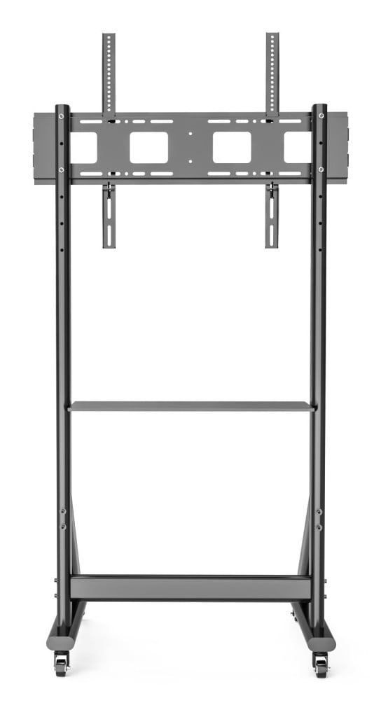Techly ICA-TR7412 Support TV mobile 55-100” jusqu'a 120kg étagere AV réglable