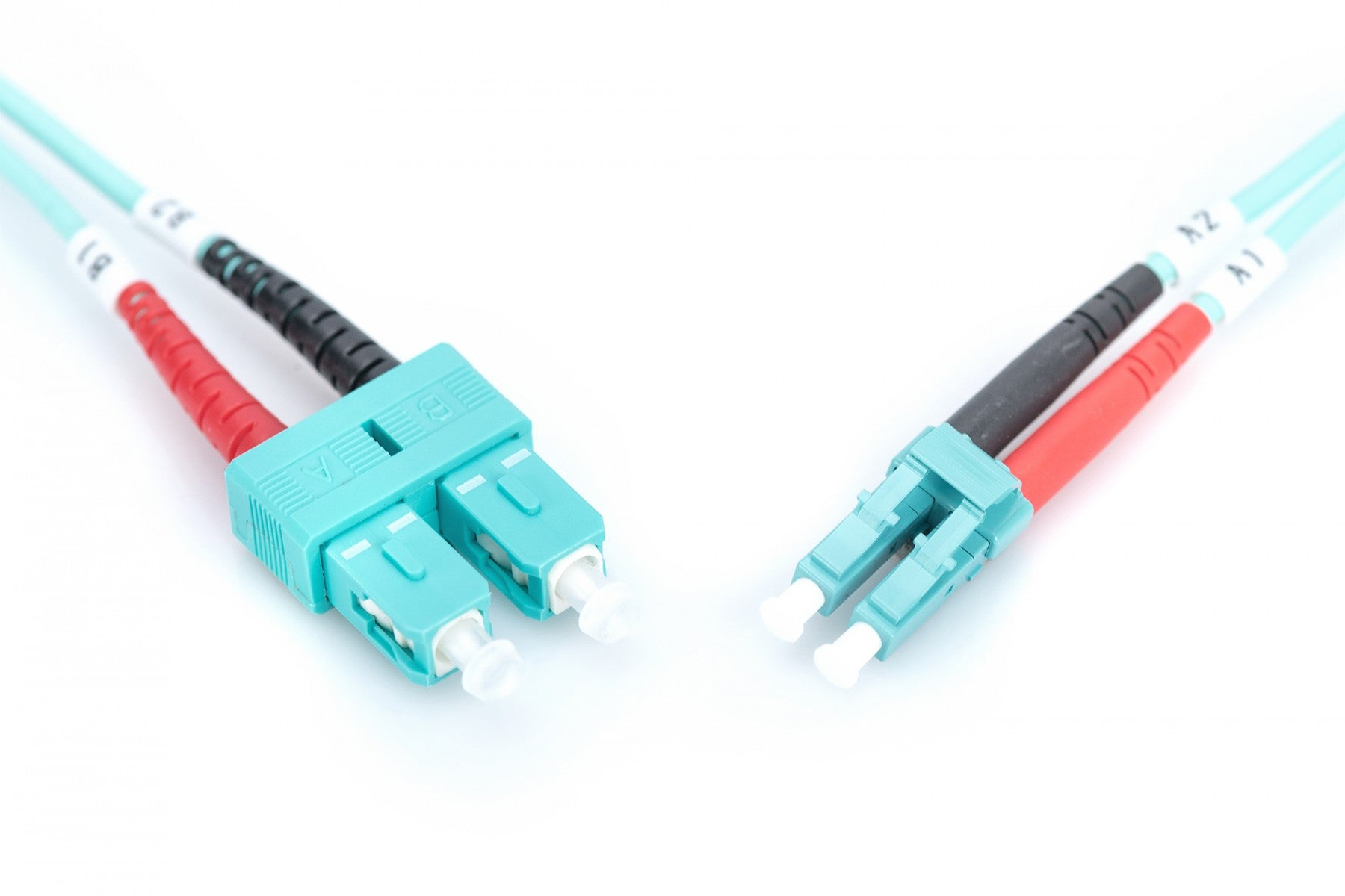 DIGITUS Câble de brassage multimode OM 3 a fibre optique - LC / SC - 3 m - I-VH - OM3 - LC - SC