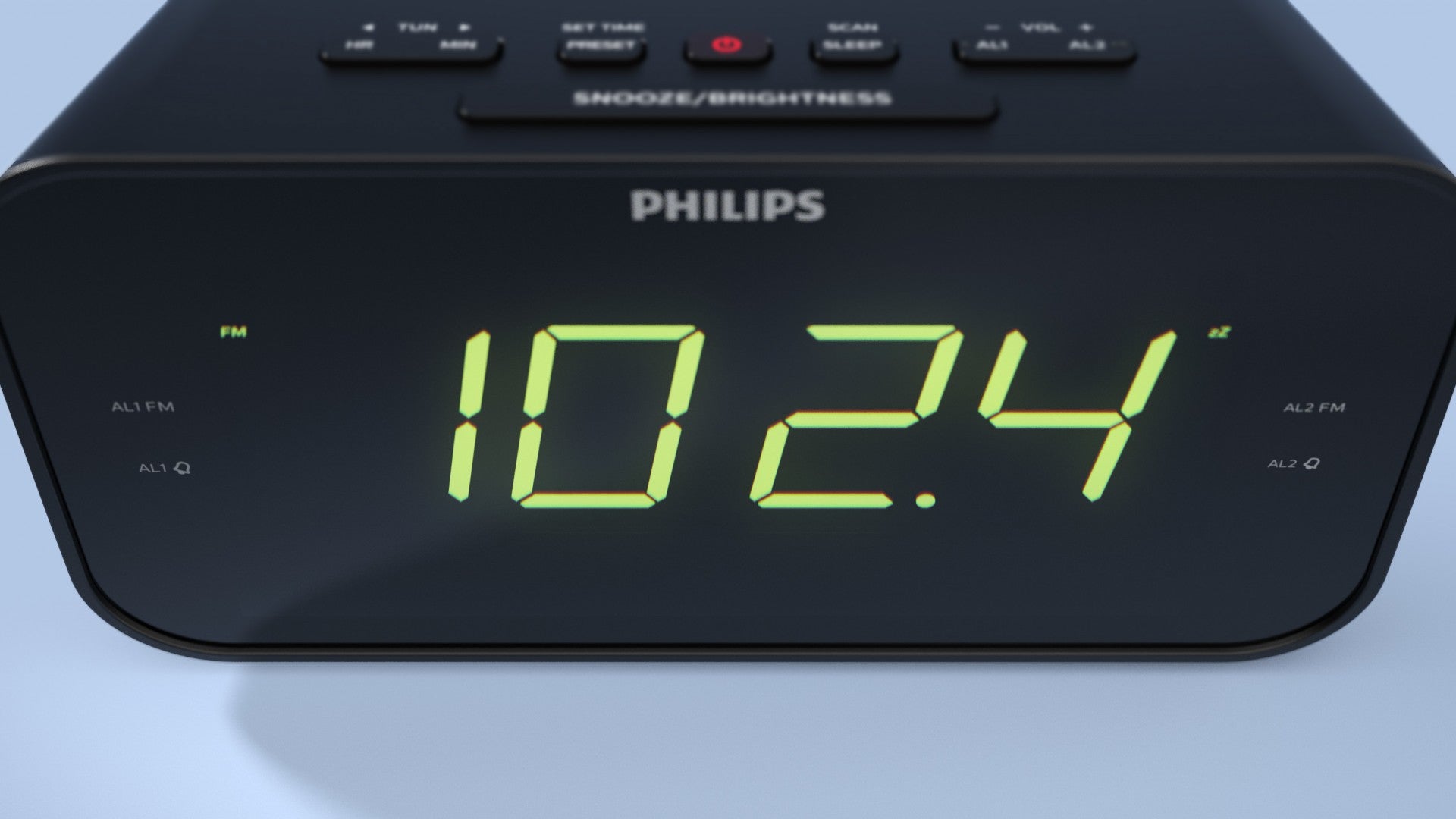 Philips TAR3306/12 UKW-Radiowecker 2 Weckzeiten