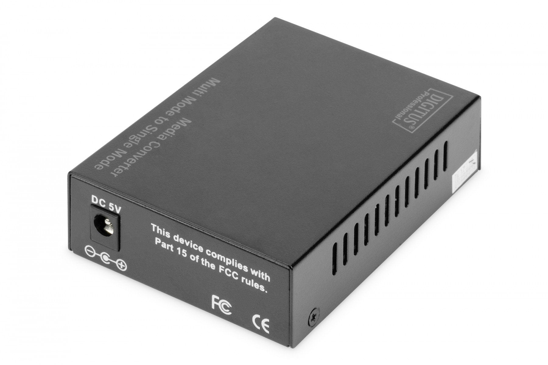 Digitus DN-82133 convertisseur de support réseau 1000 Mbit/s 1550 nm Multimode, Monomode Noir