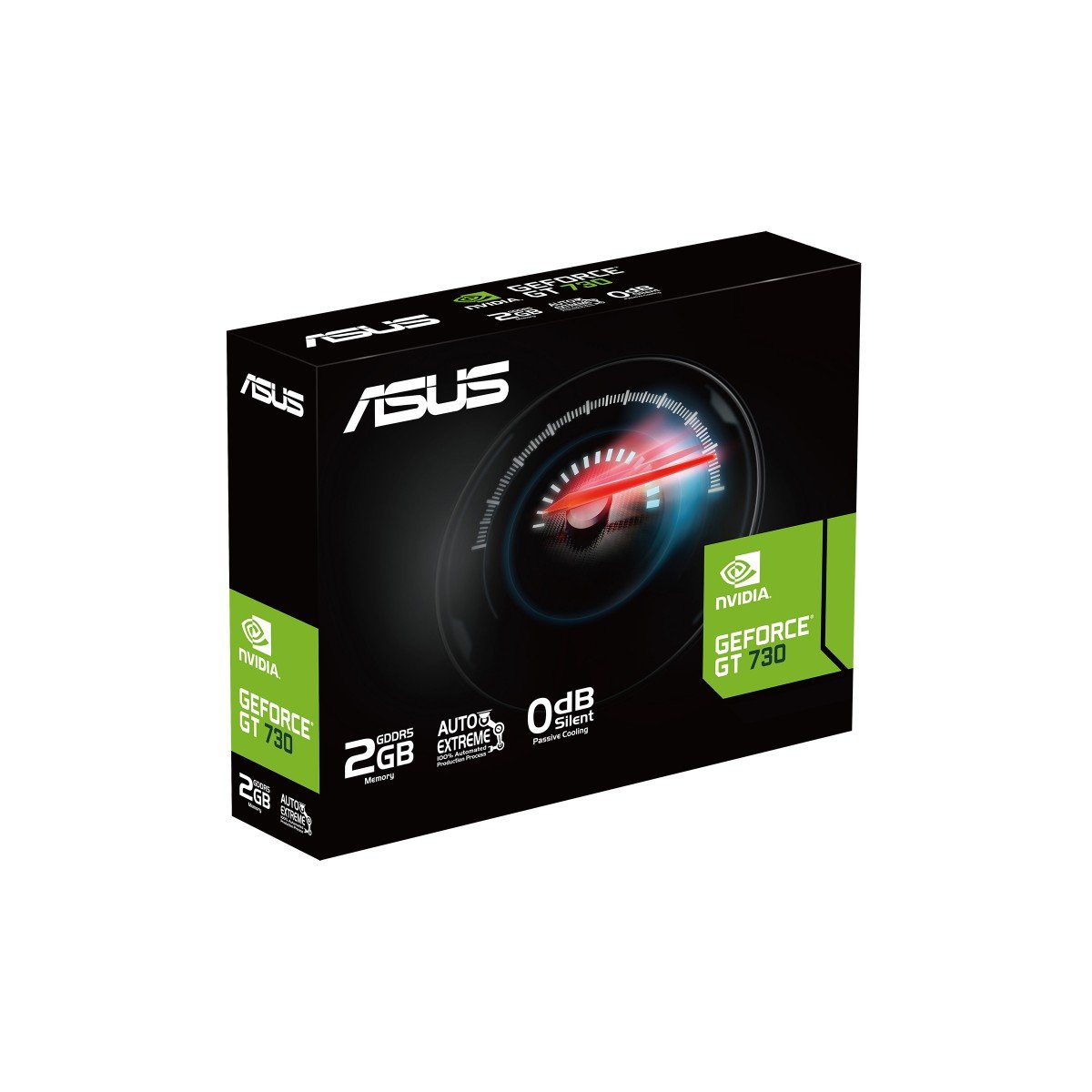 ASUS GT730-4H-SL-2GD5 2Go GDDR5 Memory PCIe 2.0 4xHDMI Ports Single-slot Design Passive Cooling
