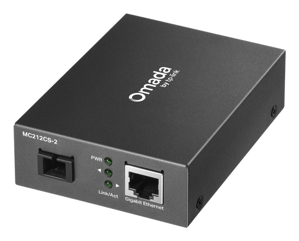 TP-LINK Omada 10/100/1000 Mbps RJ45 to 1000 Mbps Single-mode SC WDM Bi-Directional Fiber Converter