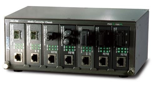 PLANET MC-700 convertisseur de support réseau Noir