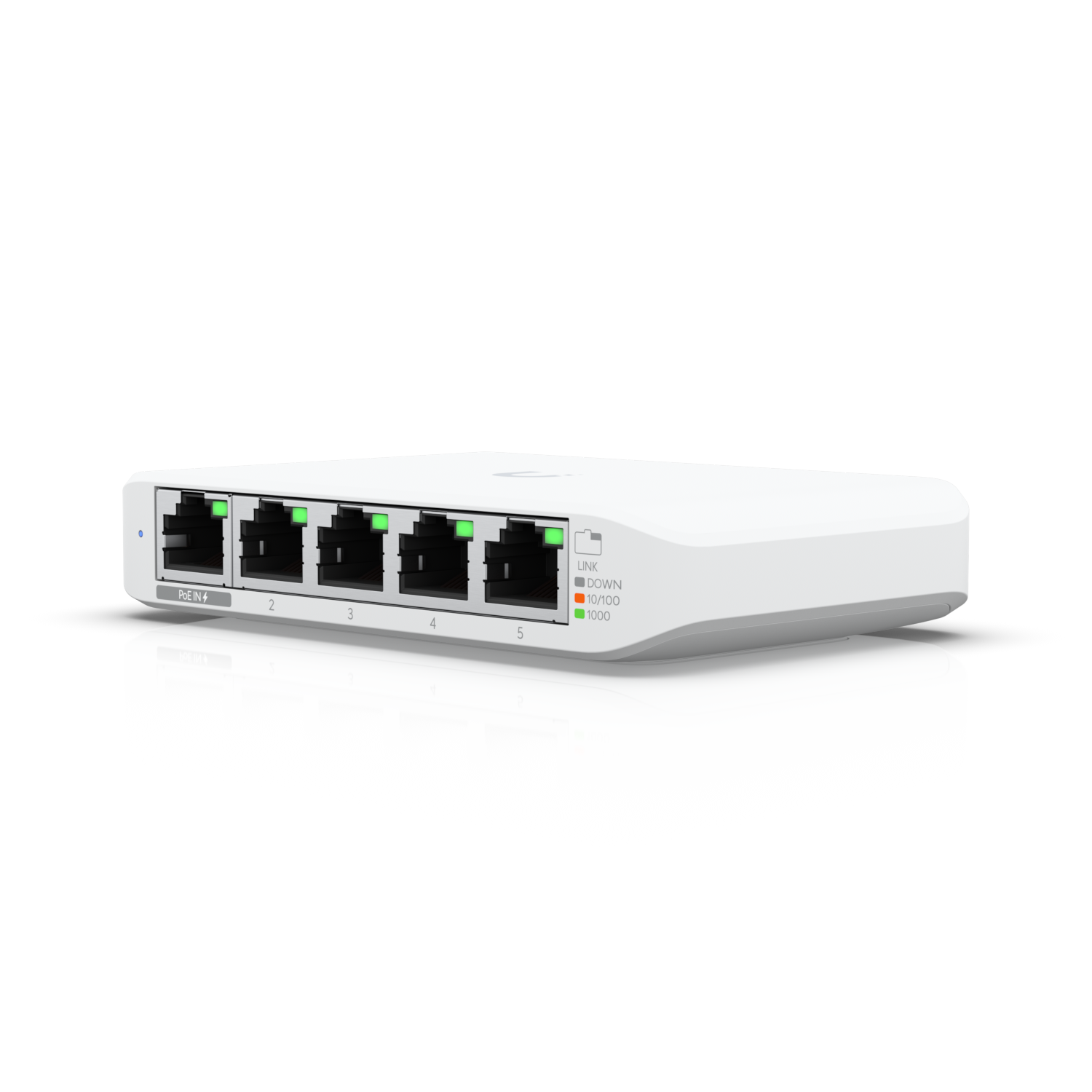 Ubiquiti USW-FLEX-MINI Networks UniFi USW Flex Mini Géré Gigabit Ethernet (10/100/1000) Connexion Ethernet, supportant l'alimentation via ce port (PoE) Blanc