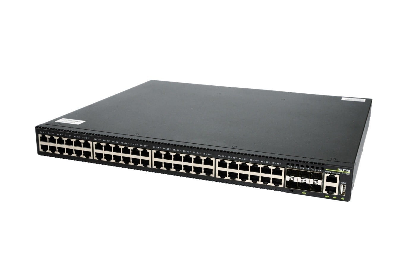 DCN Europe S5750X-48T6X-P-SI 48x10/100/1000Base-T avec PoE+ (740W) + 6x10GBase-X SFP+