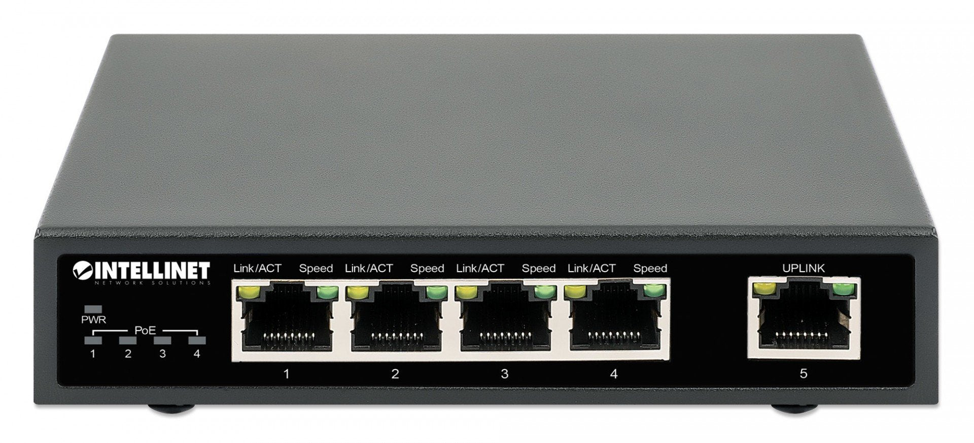 Intellinet 561839 commutateur réseau Gigabit Ethernet (10/100/1000) Connexion Ethernet, supportant l'alimentation via ce port (PoE) Noir