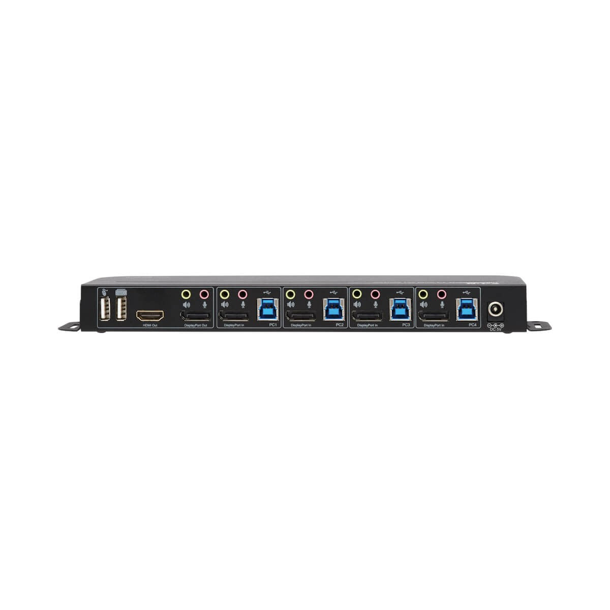EATON TRIPPLITE Commutateur KVM 4 ports DisplayPort/USB 4K 60 Hz HDR HDCP 2.2 IR DP 1.4 partage USB