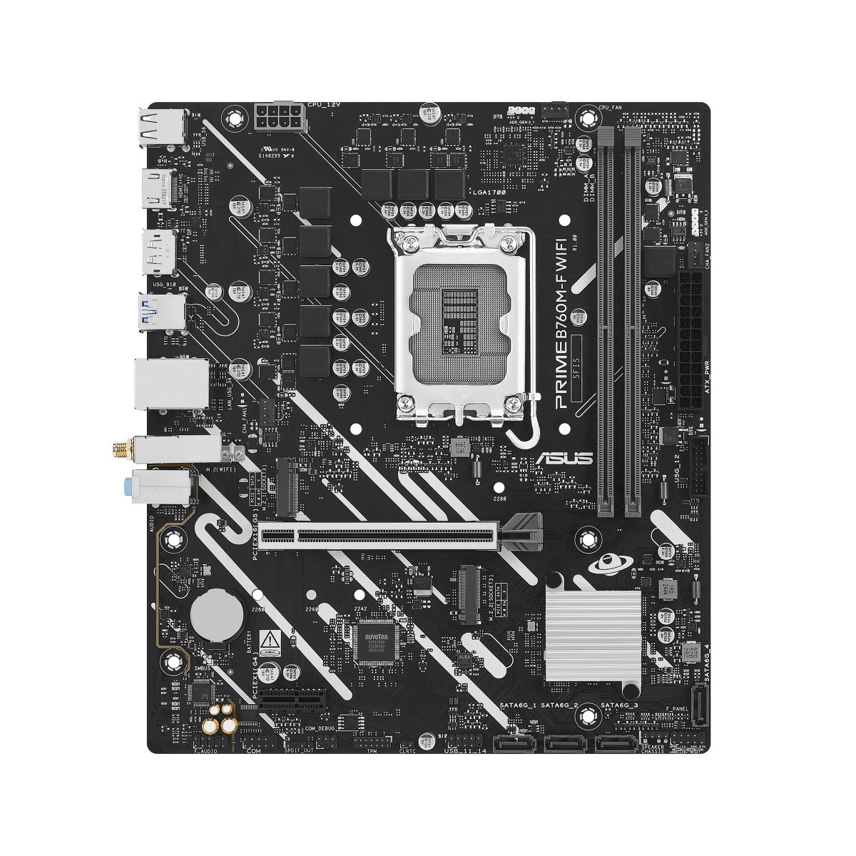 ASUS PRIME B760M-F WIFI LGA 1700 mATX motherboard DDR5 1xHDMI 1xDP 2xM.2 4xSATA