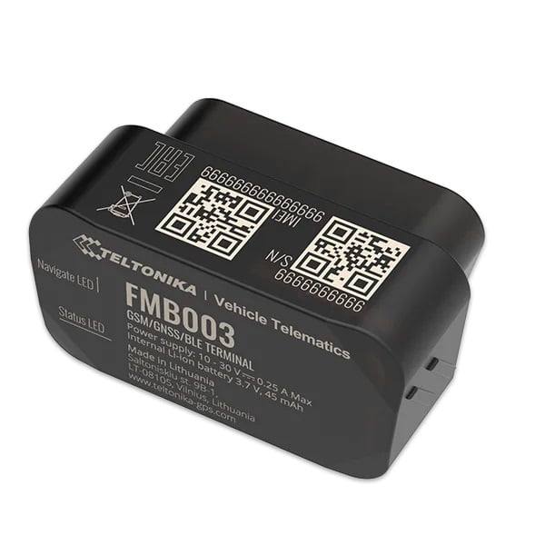 Teltonika FMB003 tracker GPS Voiture Noir