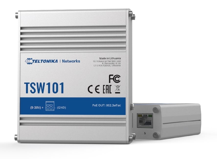 TELTONIKA NETWORKS TSW101 Automotive PoE+ Gigabit ethernet switch