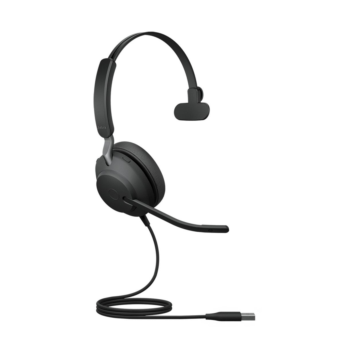 Jabra Evolve2 40, UC Mono Casque Avec fil Arceau Bureau/Centre d'appels USB Type-A Bluetooth Noir