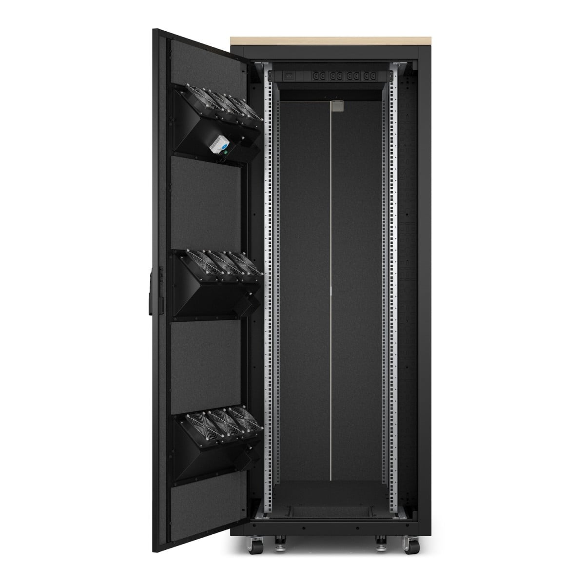 APC NetShelter Soundproof Server Rack 38U 230V 1863H x 750W x 1134D mm Maple