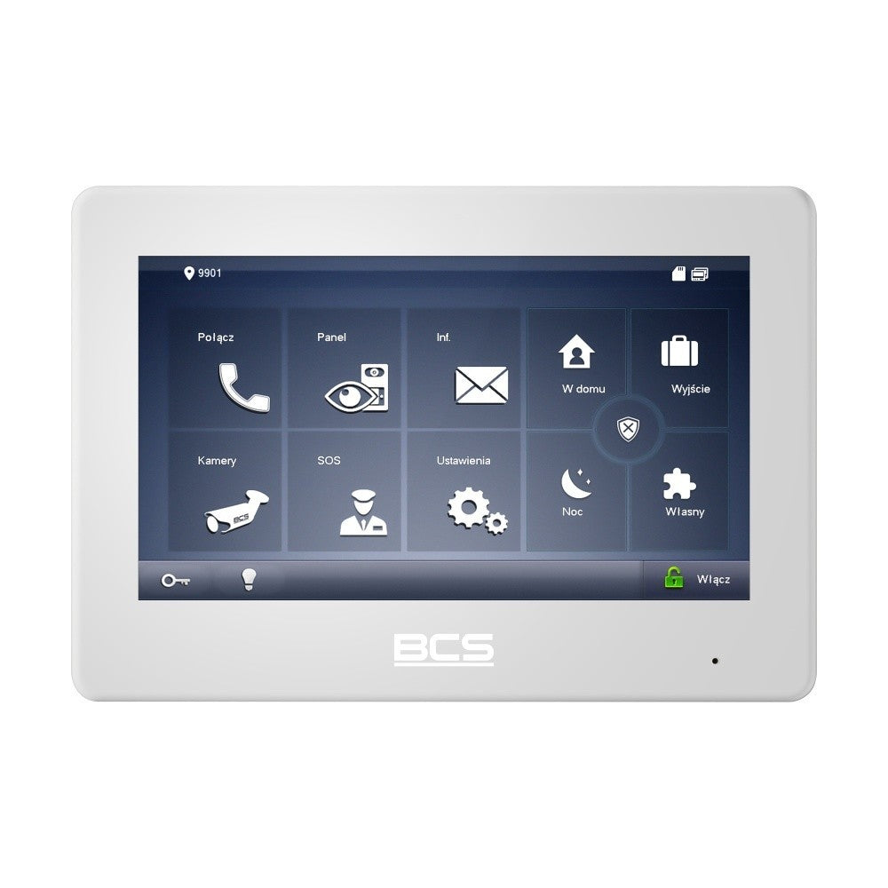 BCS BCS-MON7600W-2 Moniteur vidéo a double systeme avec interphone TCP/IP/SIP