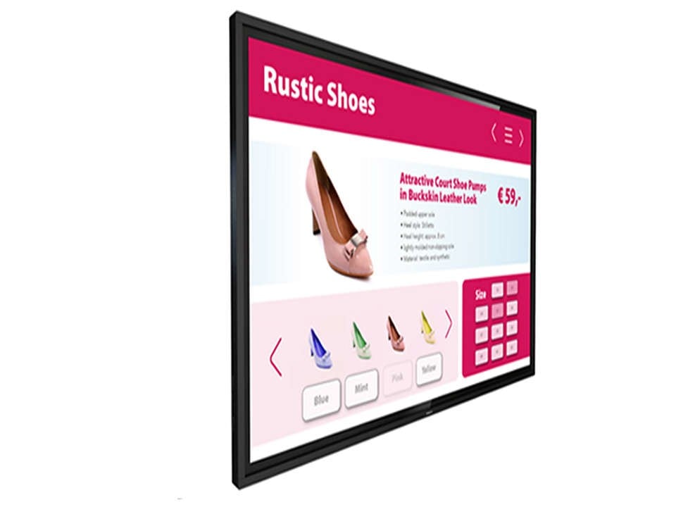 "Philips 43BDL3651T/00 affichage de messages Panneau plat de signalisation numérique 109,2 cm (43"") IPS Wifi 400 cd/m2 4K Ultra HD Écran tactile Intégré dans le "