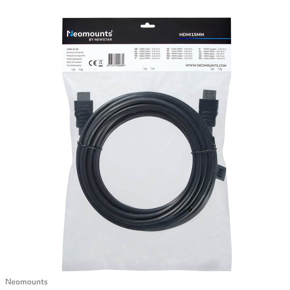 NEOMOUNTS HDMI15MM câble HDMI - 5 mètres