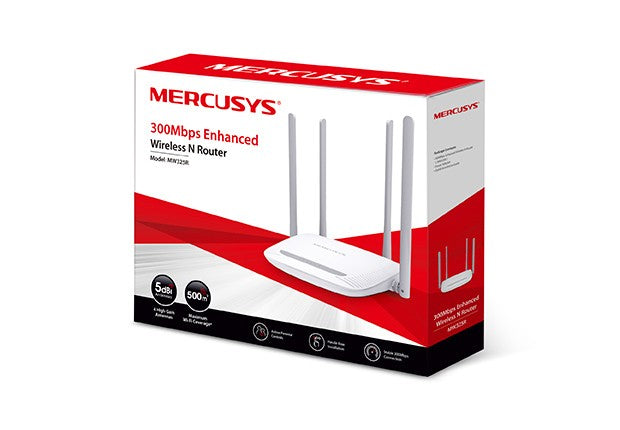 Mercusys MW325R routeur sans fil Fast Ethernet Monobande (2,4 GHz) Blanc