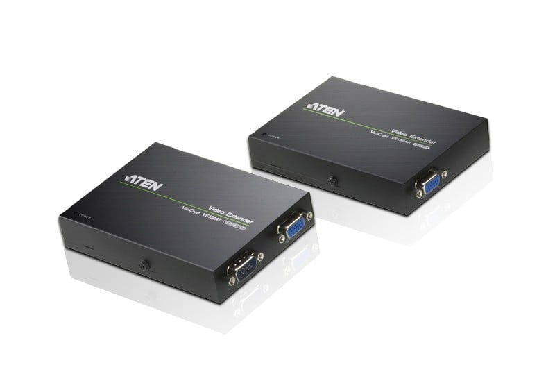 ATEN VE150A-AT-G extension audio/video Émetteur et récepteur AV Noir