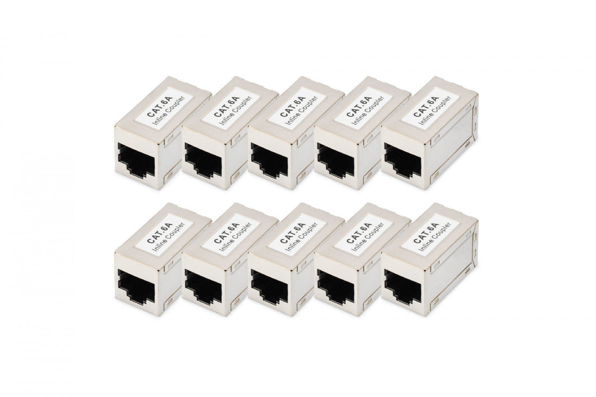 Digitus DN-93905-10 Raccords modulaires blindés CAT 6A 10 pieces Argent