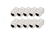 Digitus DN-93905-10 Raccords modulaires blindés CAT 6A 10 pieces Argent