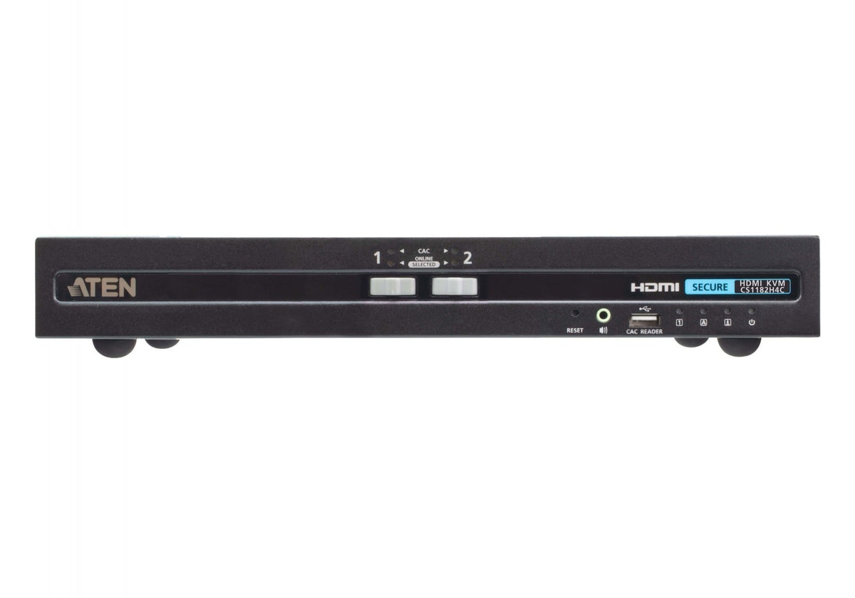 Aten CS1182H4C-AT-G 2P USB HDMI Simple Écran PP4 SécuriséCommutateur KVM with CAC