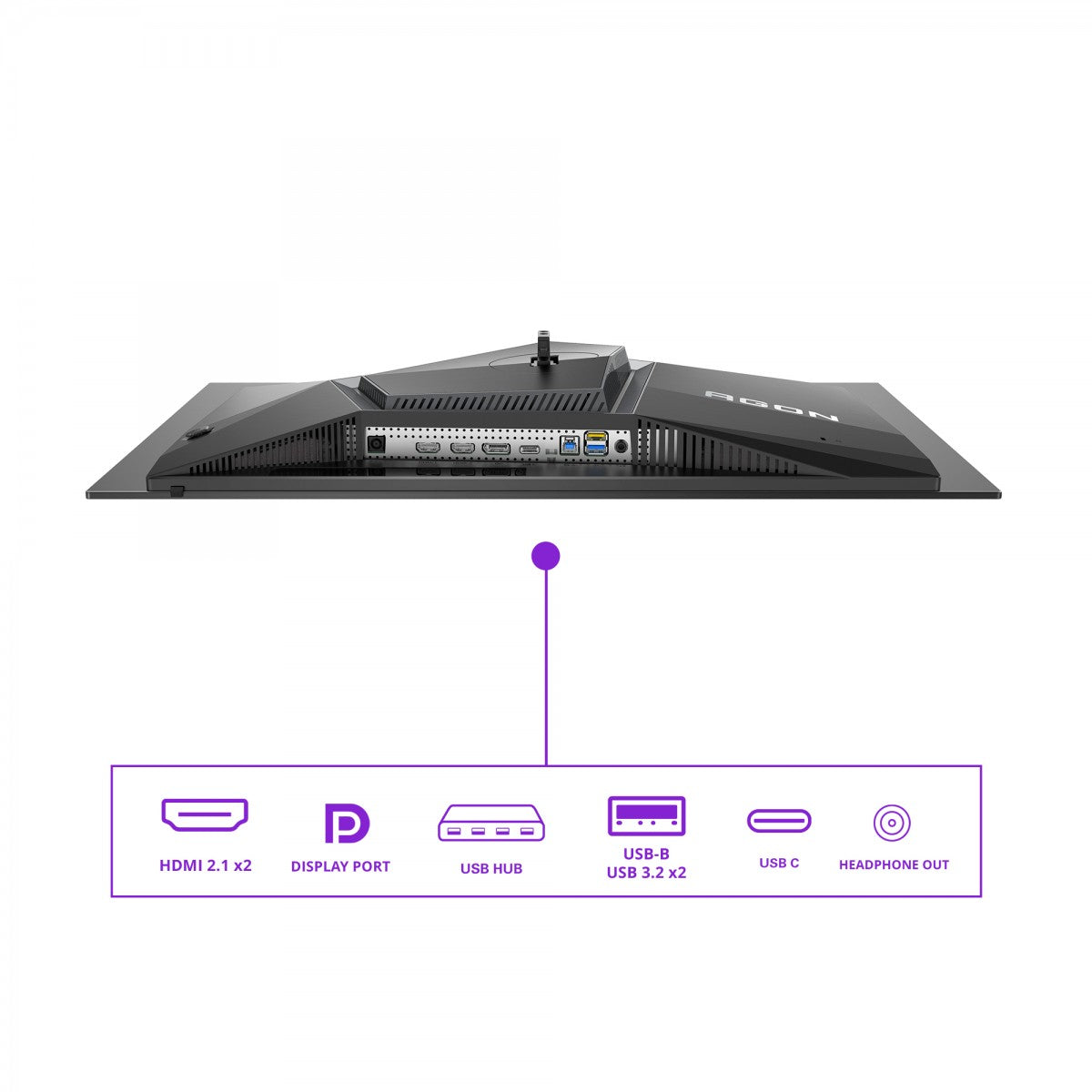 AOC AG276UZD 27p QD - OLED UHD 240Hz 0.03ms HDMI2.1x2 DP2.1 USB3.2x2 Speakers Pivot