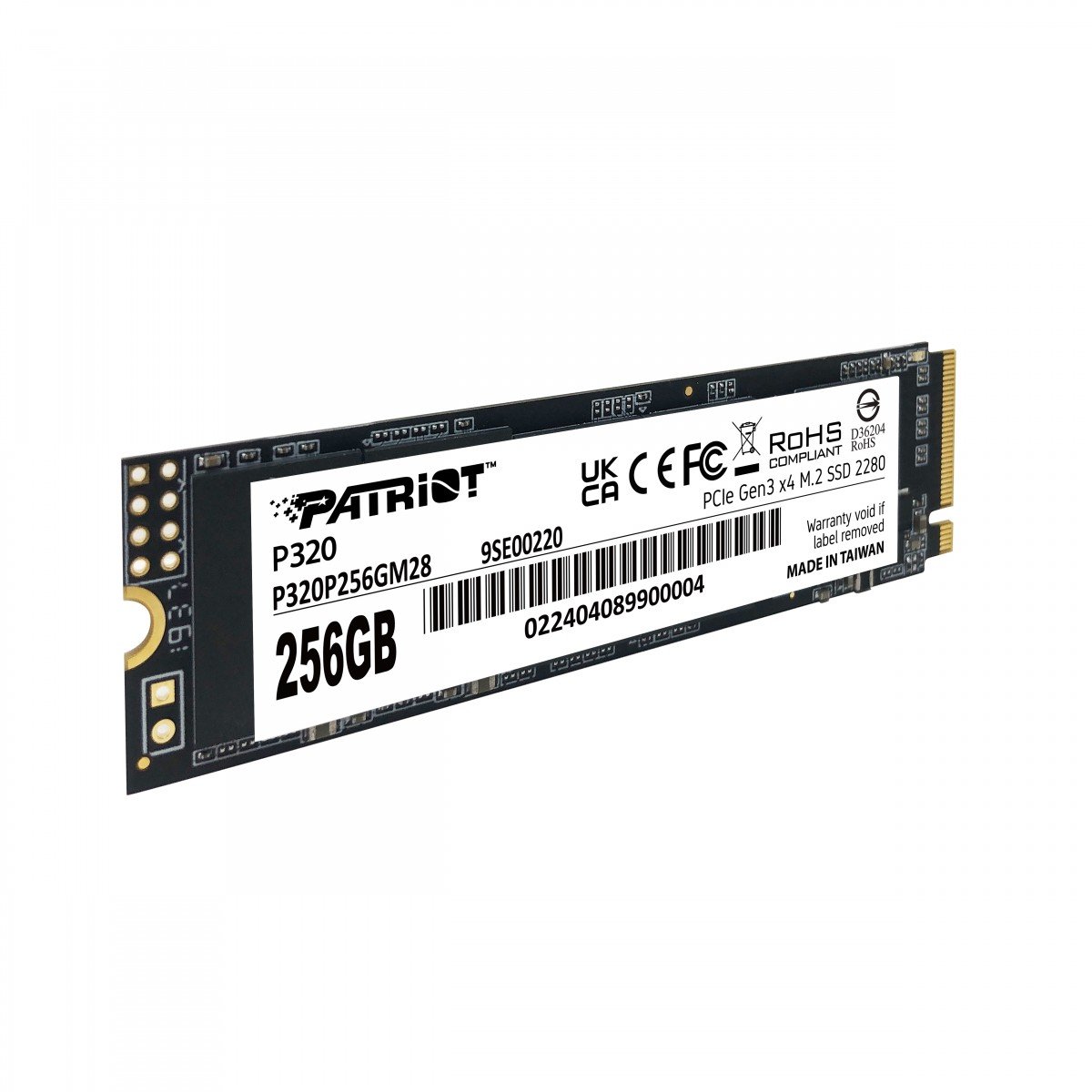 Patriot Memory P320 256 Go M.2 PCI Express 3.0 NVMe