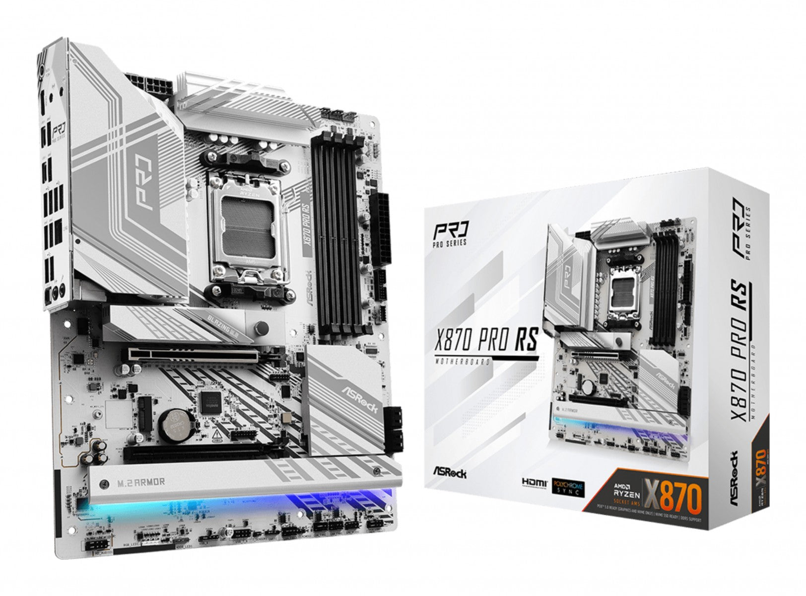 Asrock X870 PRO RS AMD X870 Emplacement AM5 ATX