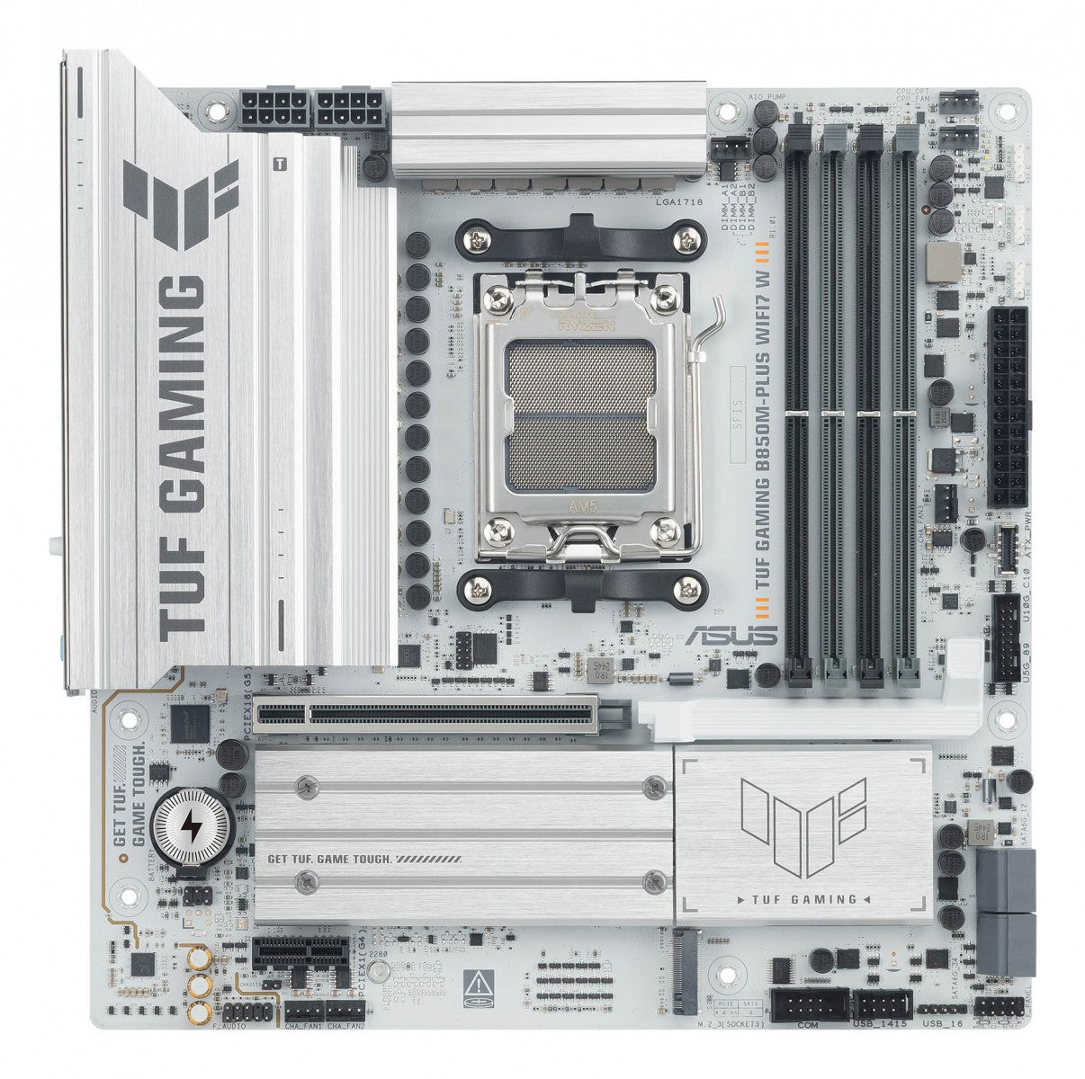 ASUS AMD TUF GAMING B850M-PLUS WIFI7 W Micro-ATX motherboard DDR5 PCIe 5.0 3xM.2 1xHDMI 1xDisplayPort