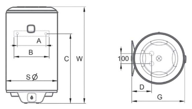 ATLANTIC 851395 Chauffe-eau OPRO+ V 80l Électrique