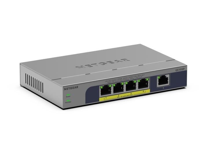 NETGEAR 5PT GB UNMANAGED SWICH W/POE+ GS105P