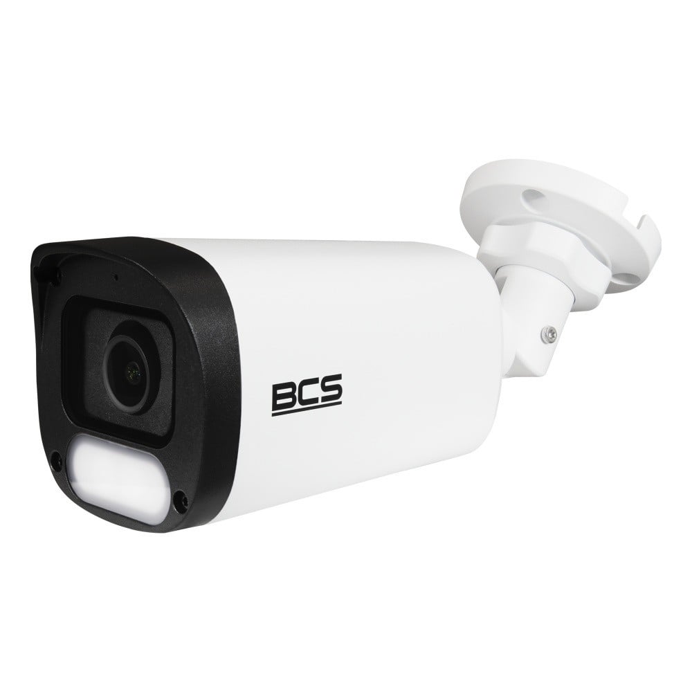 BCS BCS-P-TIP28FCL3-Ai1 Caméra tubulaire IP 8MP avec technologie NightColor et boîtier IP67