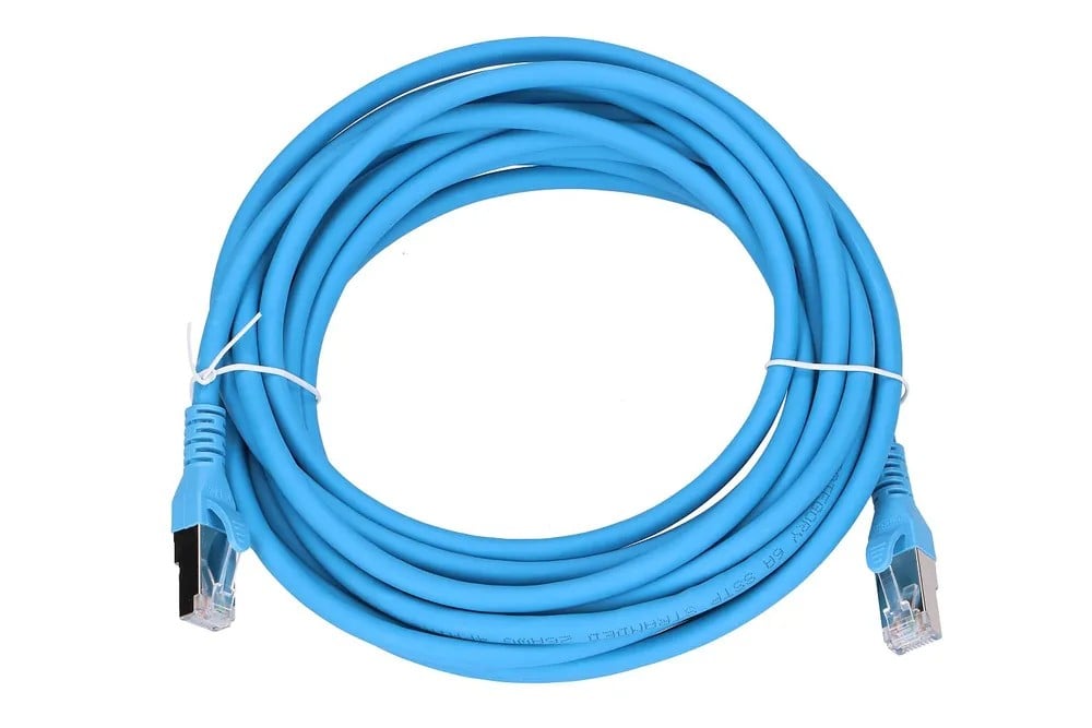 Extralink EX.6587 câble de réseau Bleu Cat6a SF/UTP (S-FTP)