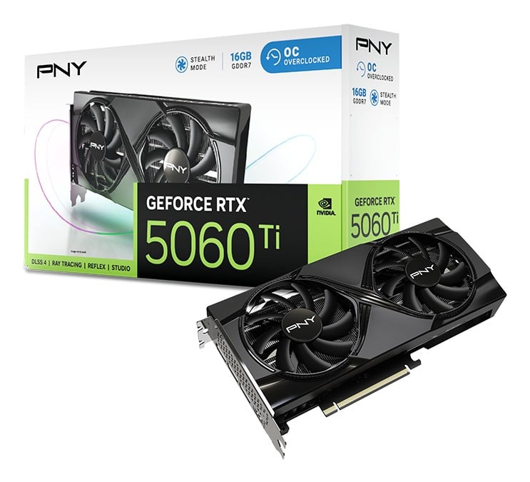PNY GeForce RTX 5060Ti 16GB OC Dual Fan