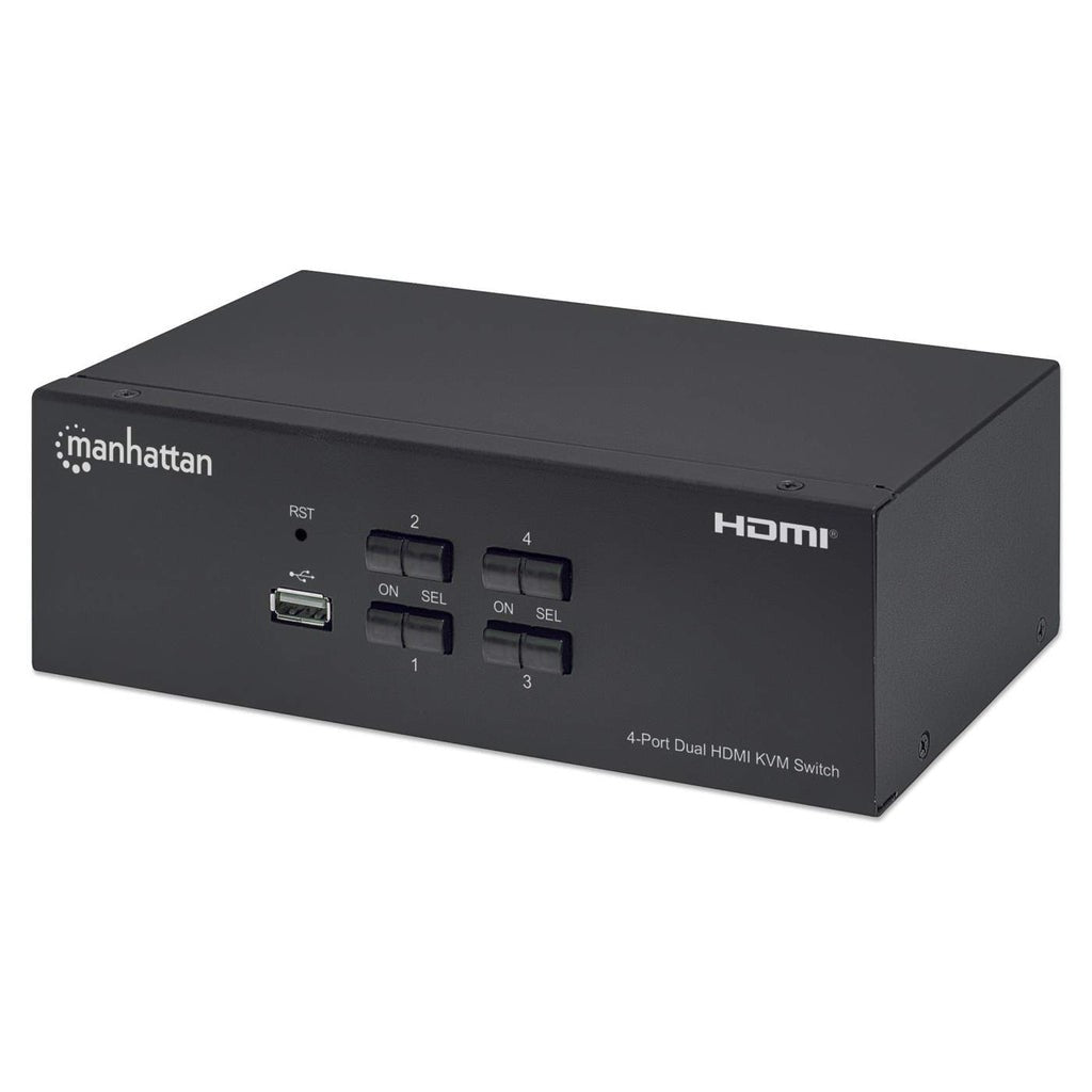 Manhattan 153539 Commutateur KVM 4/1 USB HDMI 4K