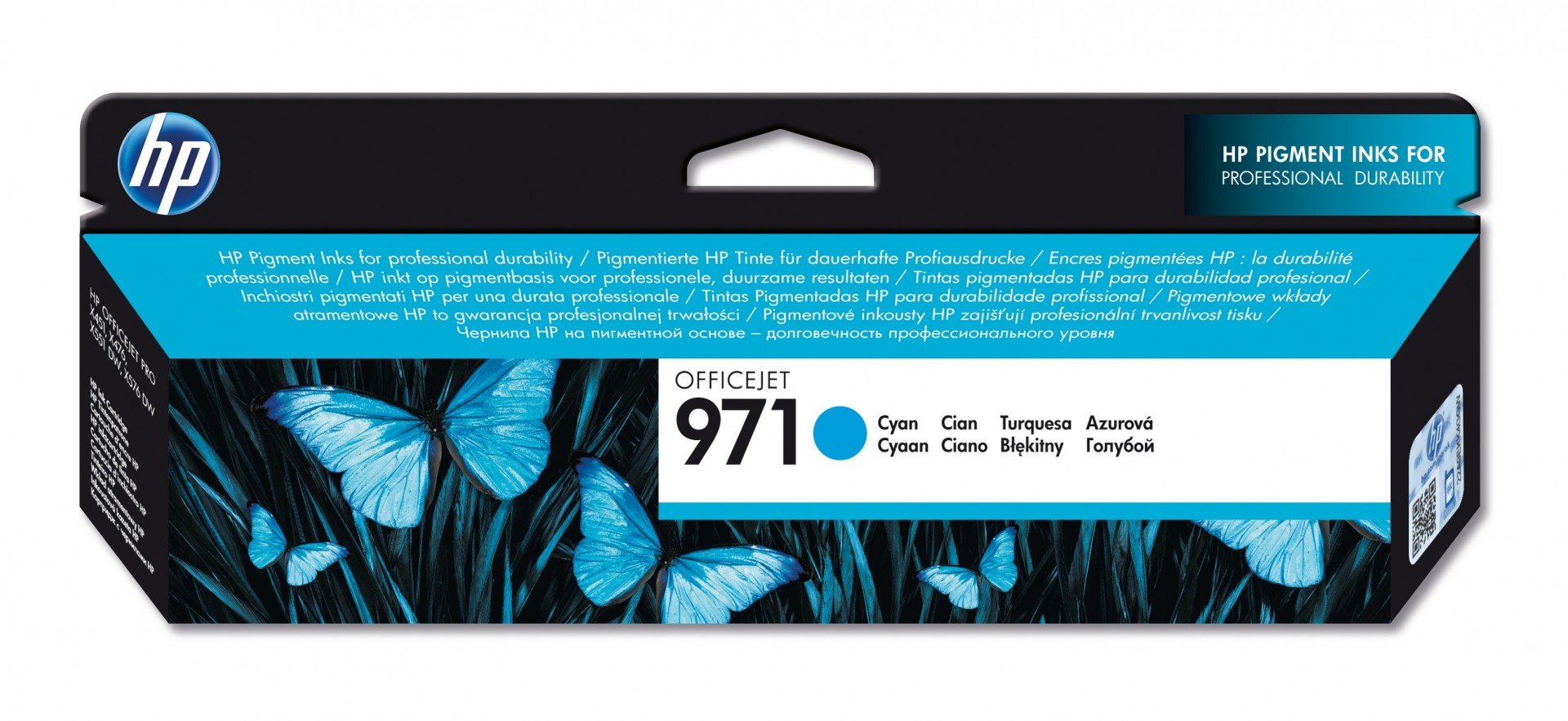 HP 971 original Ink cartridge CN622A cyan