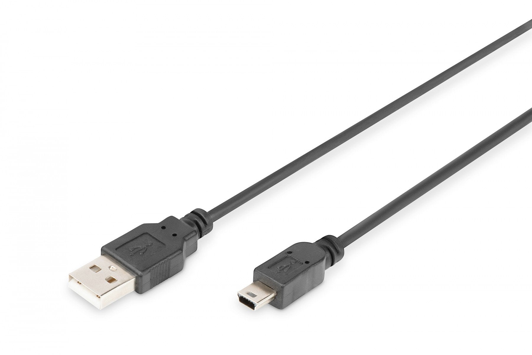 Digitus DB-300130-010-S câble USB USB 2.0 USB A Mini-USB B 0,48 Gbit/s Noir