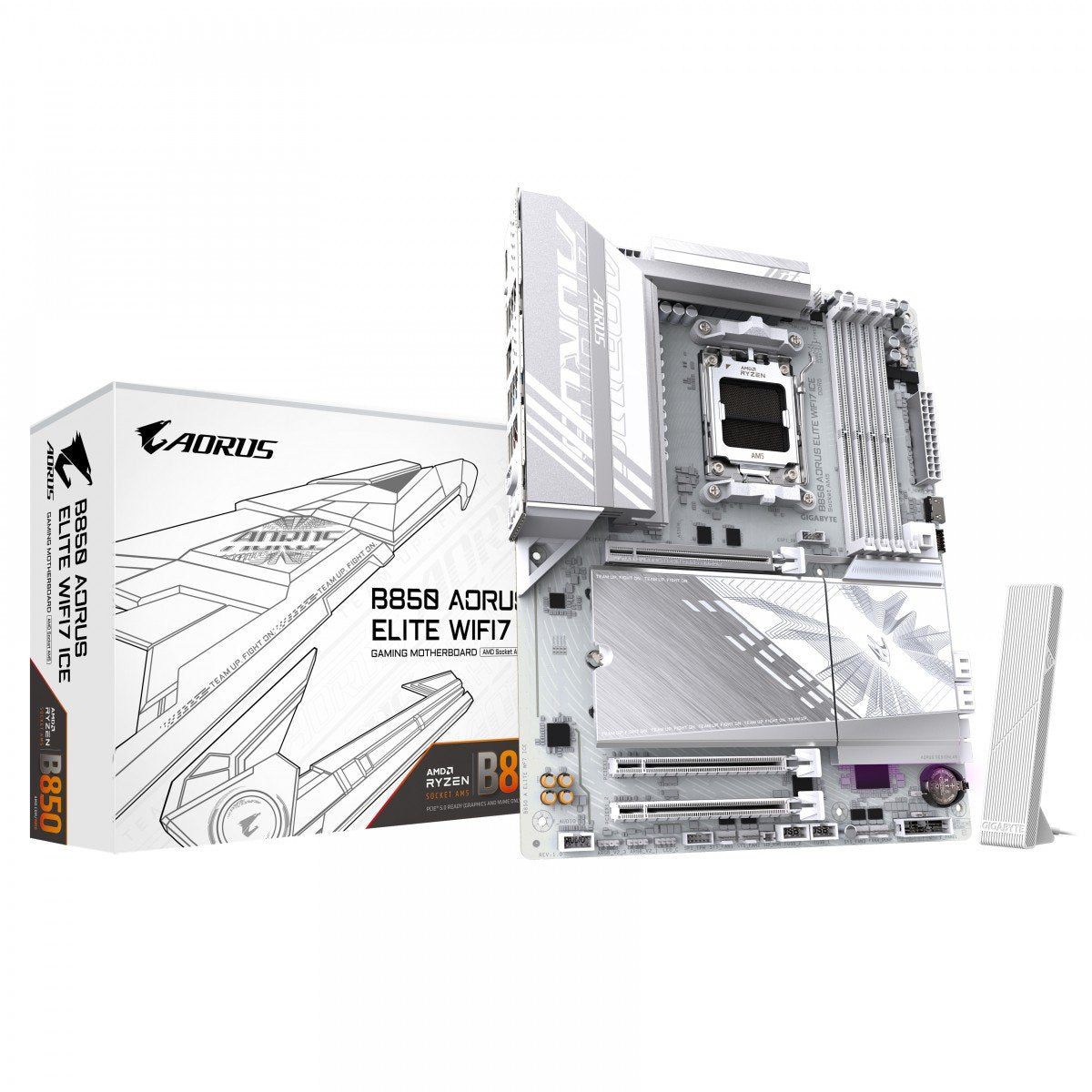 GIGABYTE B850 AORUS ELITE WIFI7 ICE AMD B850 Emplacement AM5 ATX