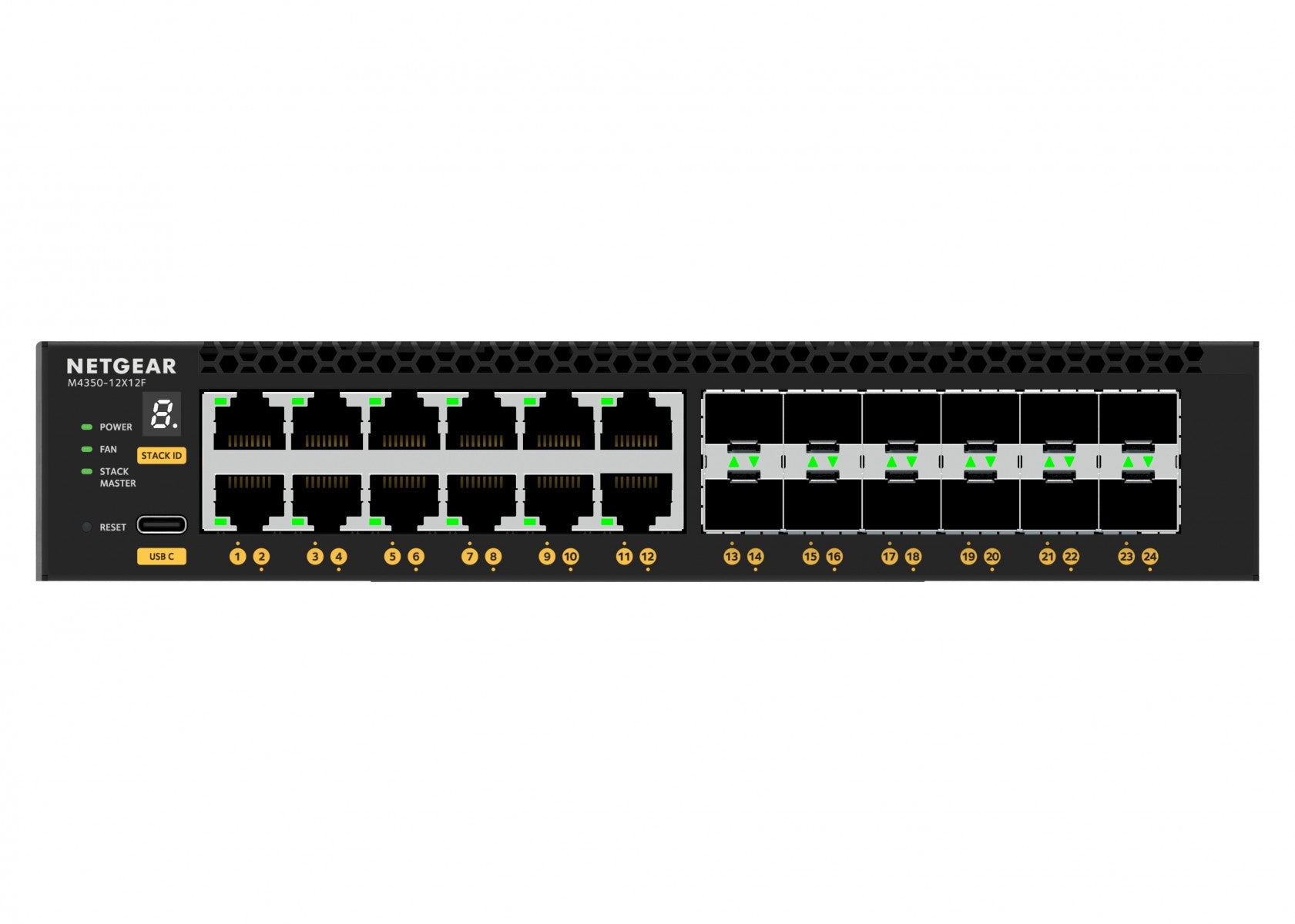 NETGEAR 24PT M4350-12X12F Managed Switch